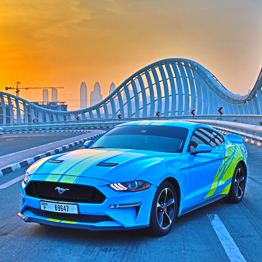 Mustang - Blue Yellow Color